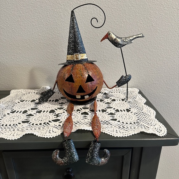 Jack-o-Latern Shelf Sitter NWOT - Picture 1 of 3